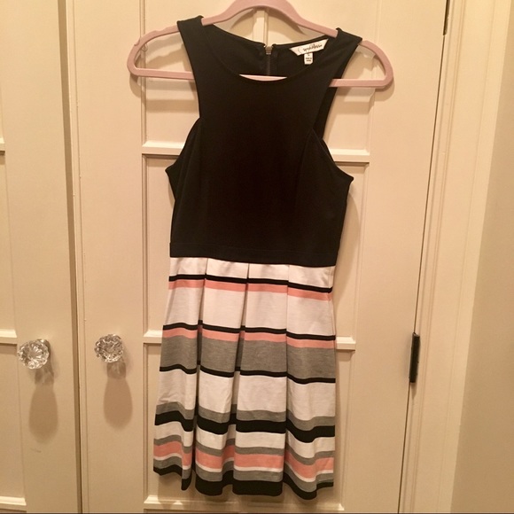 Speechless Fit and Flare Striped Dress - Picture 1 of 3
